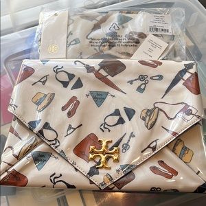 Tory Burch brand new pouch with eye mask
